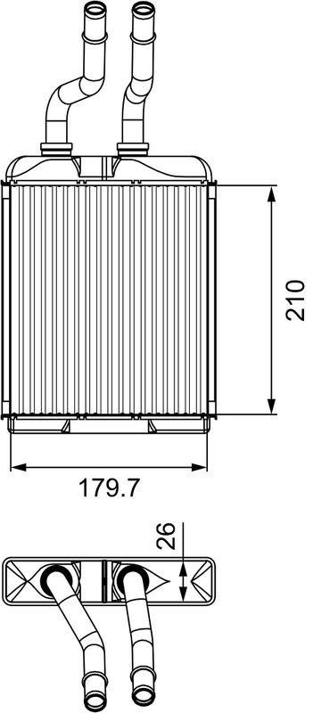 VALEO 812278 Wärmetauscher, Innenraumheizung