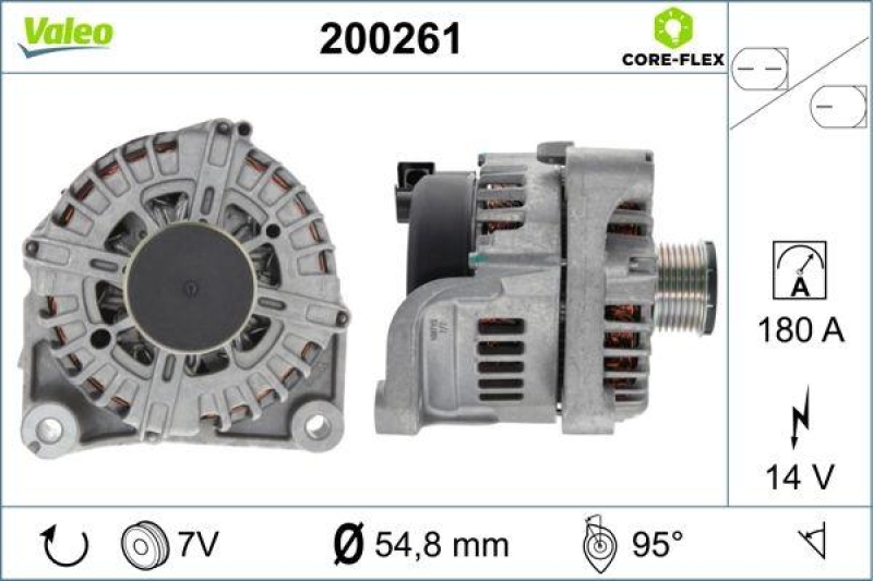 VALEO 200261 Generator - CORE-FLEX - BMW 7 series