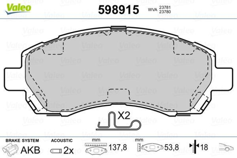 VALEO 598915 SBB-Satz PREMIUM