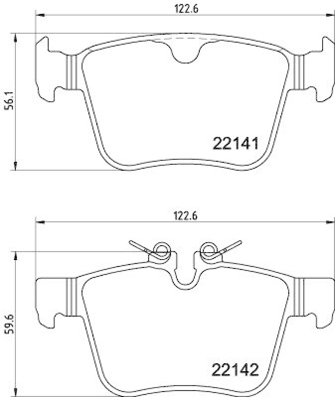 HELLA 8DB 355 037-931 Scheibenbremsbelagsatz