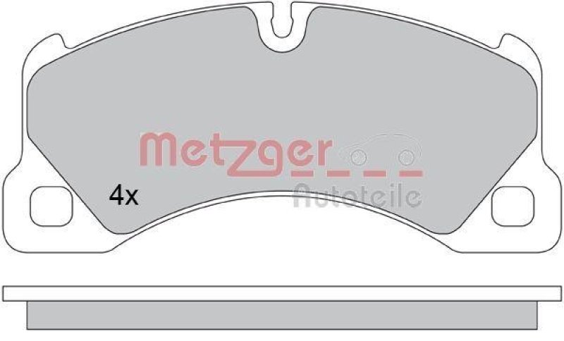 METZGER 1170445 Bremsbelagsatz, Scheibenbremse WVA 24 295