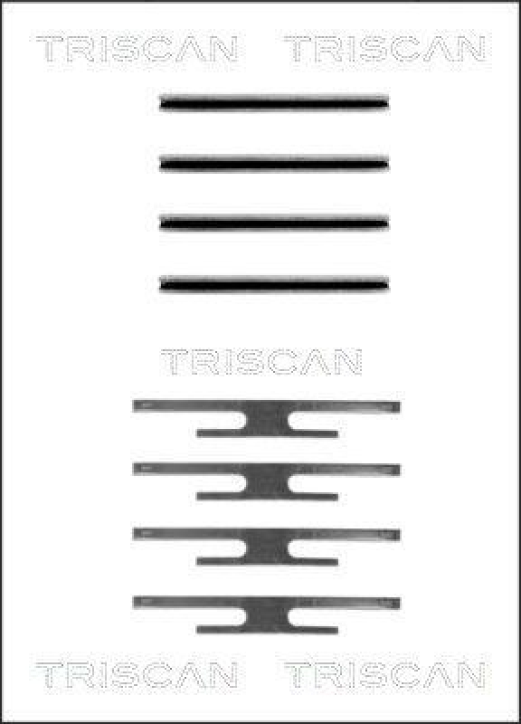 TRISCAN 8105 241309 Montagesatz, Scheibenbremsbelag für Opel