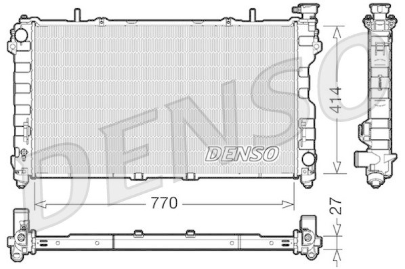 DENSO DRM06011 Kühler CHRYSLER VOYAGER IV (RG, RS) 3.3 (2000 - 2008)