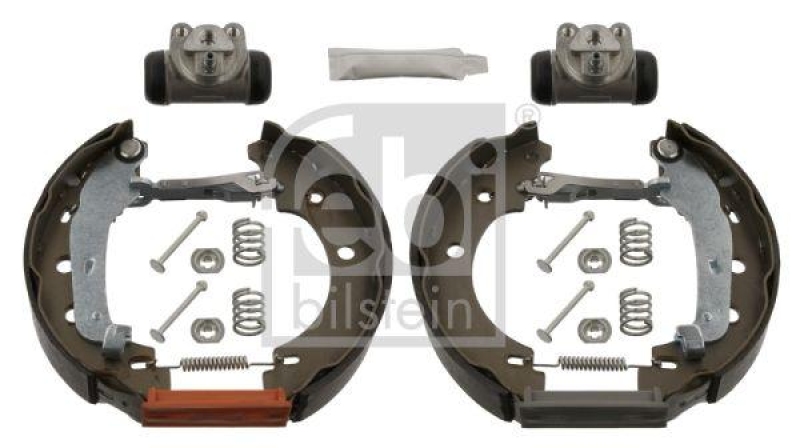 FEBI BILSTEIN 37243 Bremsbackensatz mit Anbaumaterial für Renault