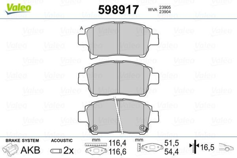 VALEO 598917 SBB-Satz PREMIUM