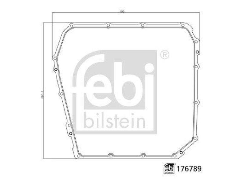 FEBI BILSTEIN 176789 Ölwannendichtung für Automatikgetriebe für VW-Audi