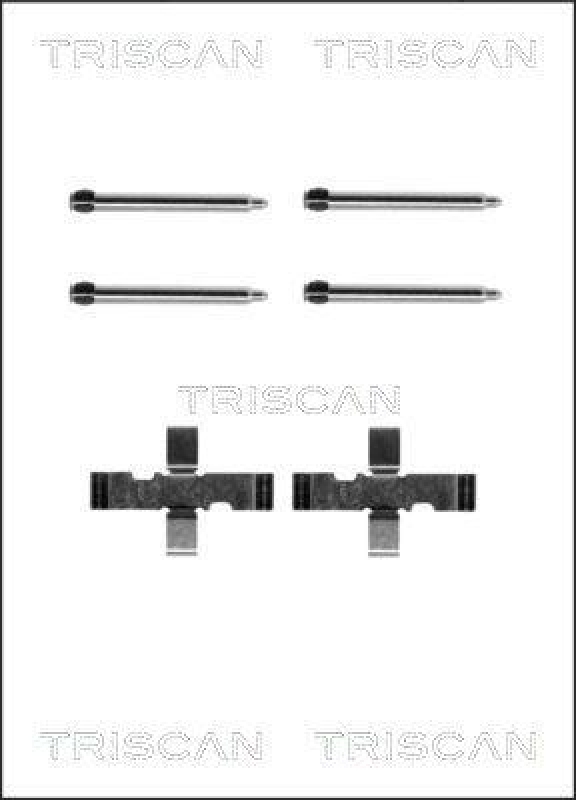 TRISCAN 8105 241538 Montagesatz, Scheibenbremsbelag für Opel Omega, Vectra