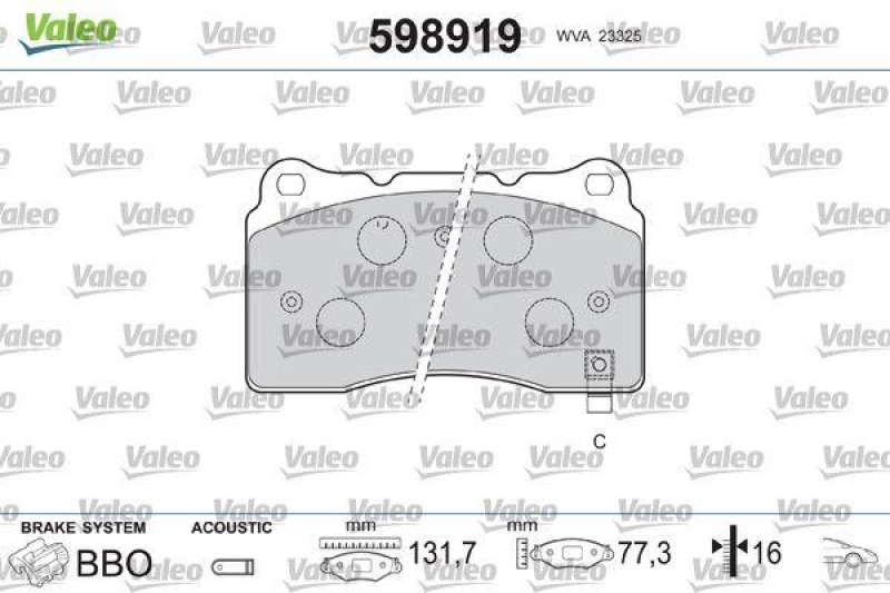 VALEO 598919 SBB-Satz PREMIUM