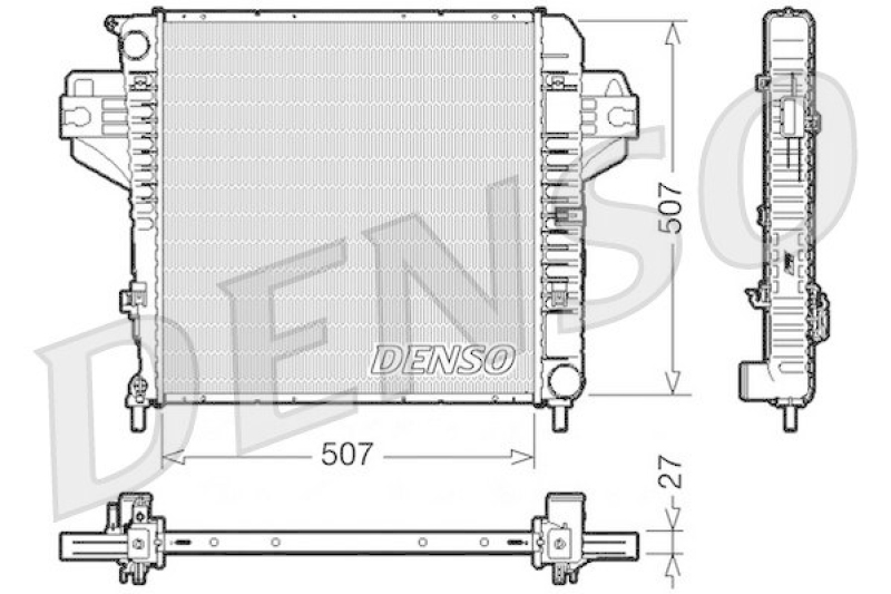 DENSO DRM06030 Kühler JEEP CHEROKEE (KJ) 3.7 4x4 (2001 - 2008)