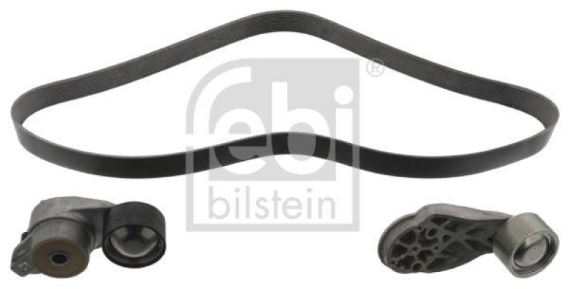 FEBI BILSTEIN 101432 Keilrippenriemensatz mit Riemenspanner und Umlenkrolle für RENAULT (RVI)