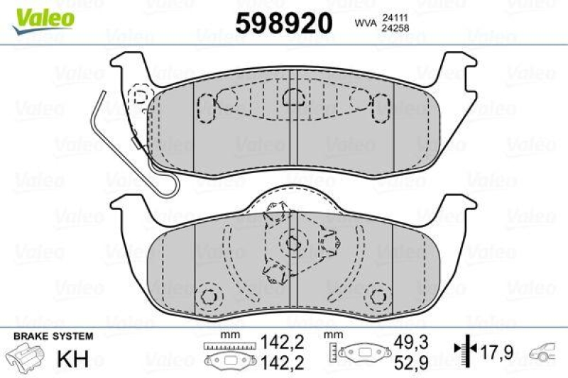 VALEO 598920 SBB-Satz PREMIUM