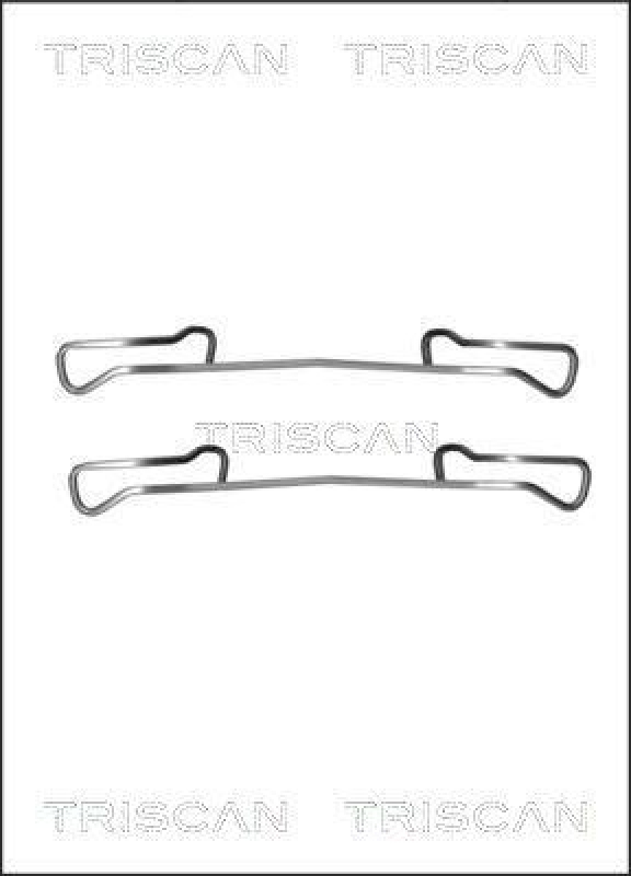 TRISCAN 8105 241587 Montagesatz, Scheibenbremsbelag für Opel