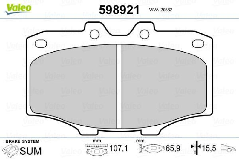 VALEO 598921 SBB-Satz PREMIUM