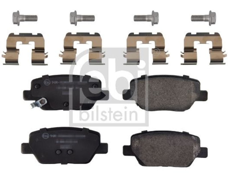 FEBI BILSTEIN 173440 Bremsbelagsatz mit Befestigungsmaterial für Fiat