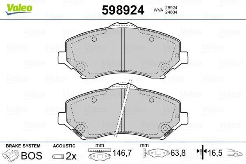 VALEO 598924 SBB-Satz PREMIUM