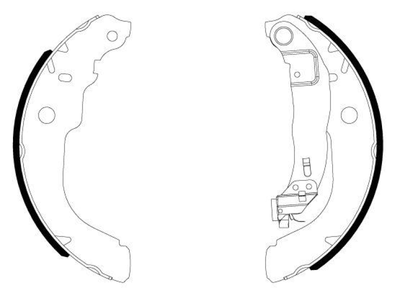 HELLA 8DB 355 038-001 Bremsbackensatz