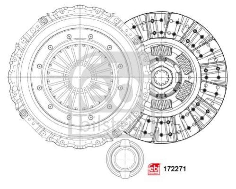 FEBI BILSTEIN 172271 Kupplungssatz für DAF