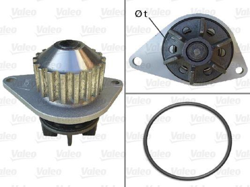 VALEO 506704 Wasserpumpe CITROEN, PEUGEOT CITROEN C2