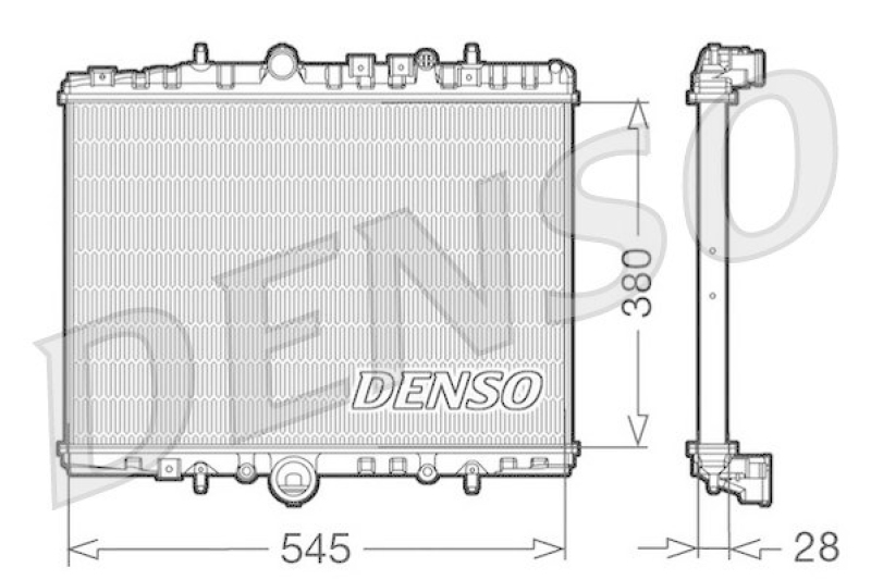 DENSO DRM07056 Kühler PEUGEOT 406 Break (8E/F) 2.0 HDI 110 (1999 - 2004)