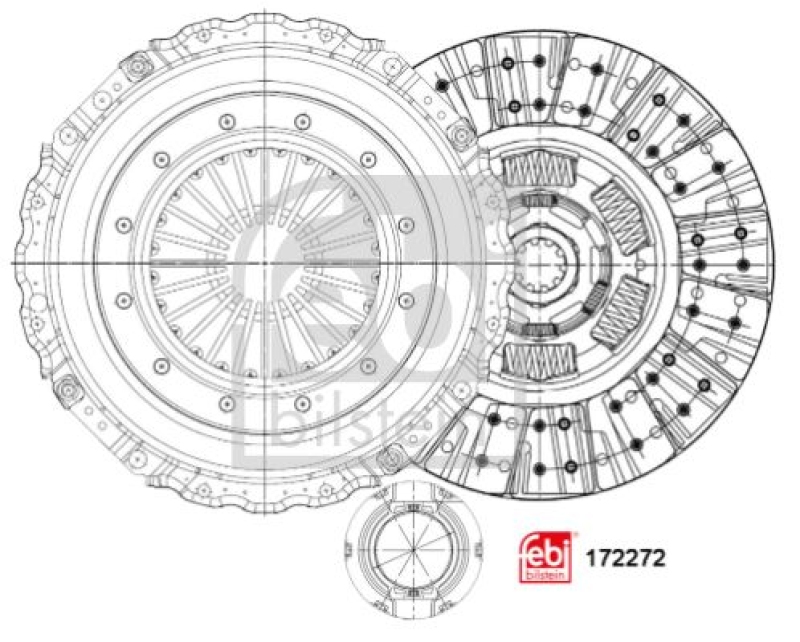 FEBI BILSTEIN 172272 Kupplungssatz für DAF