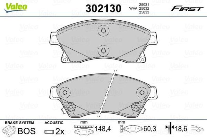 VALEO 302130 SBB-Satz FIRST