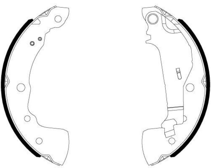 HELLA 8DB 355 038-021 Bremsbackensatz