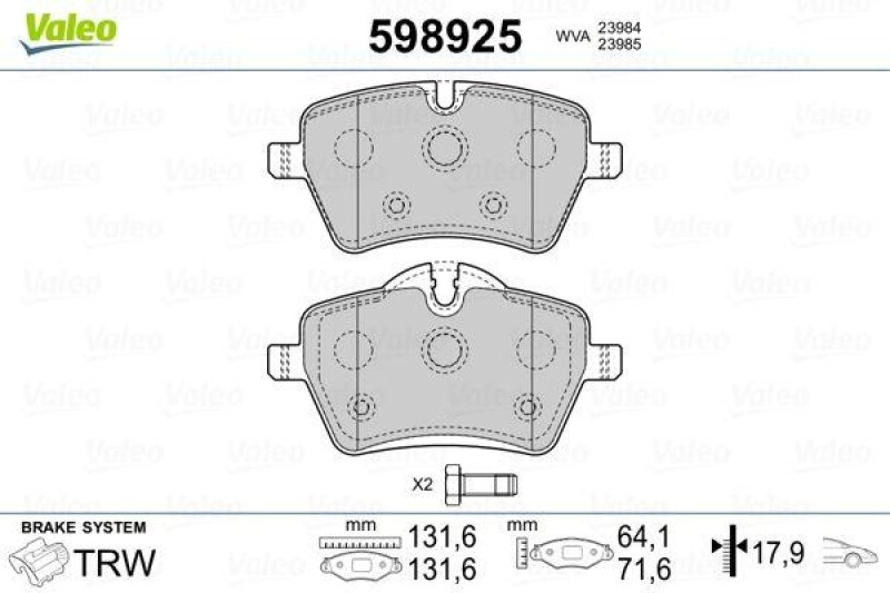 VALEO 598925 SBB-Satz PREMIUM