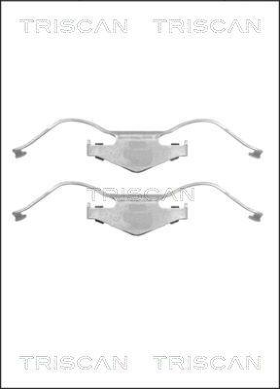 TRISCAN 8105 241605 Montagesatz, Scheibenbremsbelag für Opel, Saab, Vauxhall