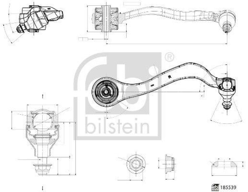 FEBI BILSTEIN 185539 Querlenker mit Lager und Gelenk f&uuml;r BMW