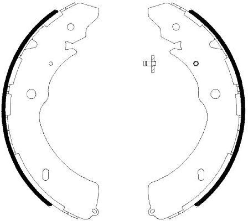 HELLA 8DB 355 038-031 Bremsbackensatz