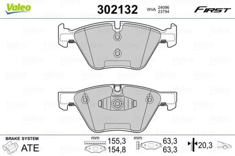 VALEO 302132 SBB-Satz FIRST