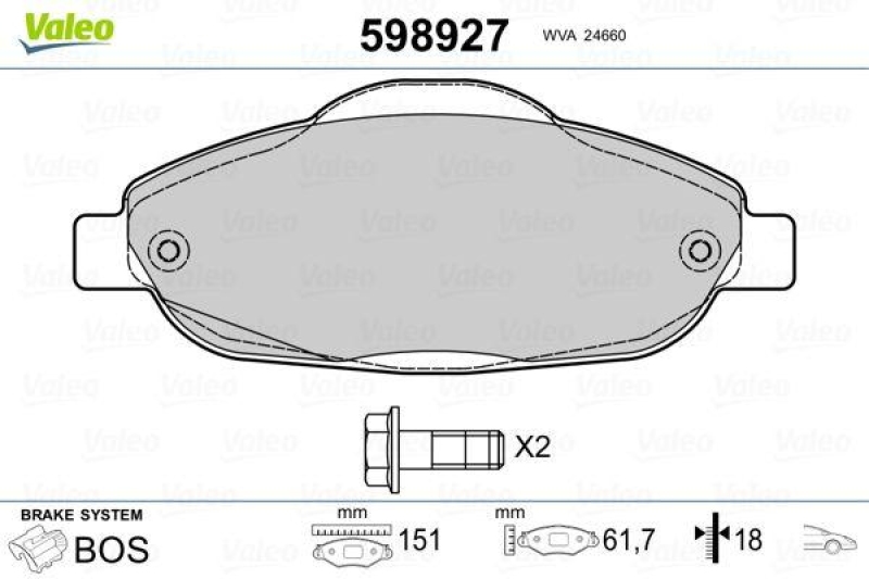 VALEO 598927 SBB-Satz PREMIUM