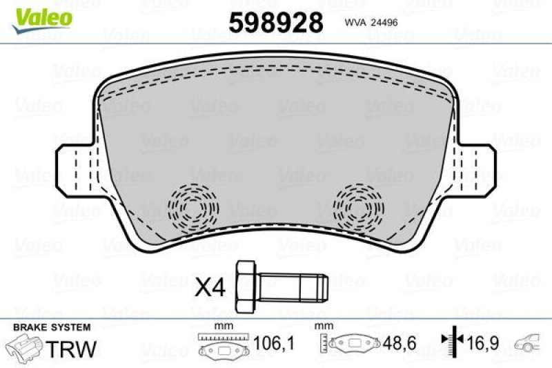 VALEO 598928 SBB-Satz PREMIUM