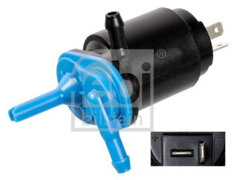 FEBI BILSTEIN 14368 Waschwasserpumpe für Scheiben- und Scheinwerferreinigungsanlage für Fiat