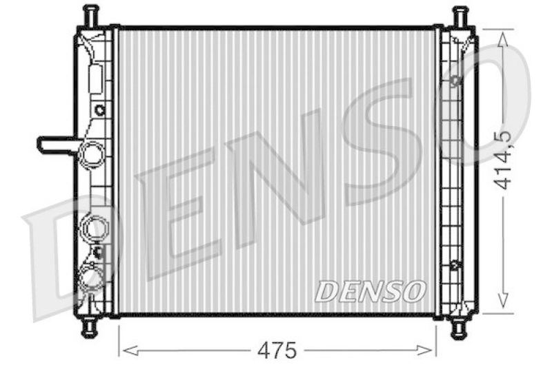 DENSO DRM09034 Kühler FIAT BRAVO I (182) 1.2 16V 80 (2000 - 2001)