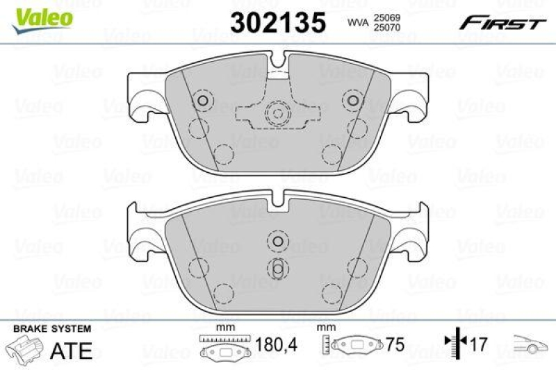 VALEO 302135 SBB-Satz FIRST