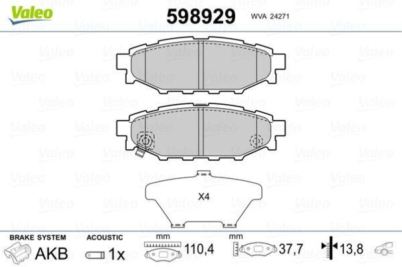 VALEO 598929 SBB-Satz PREMIUM