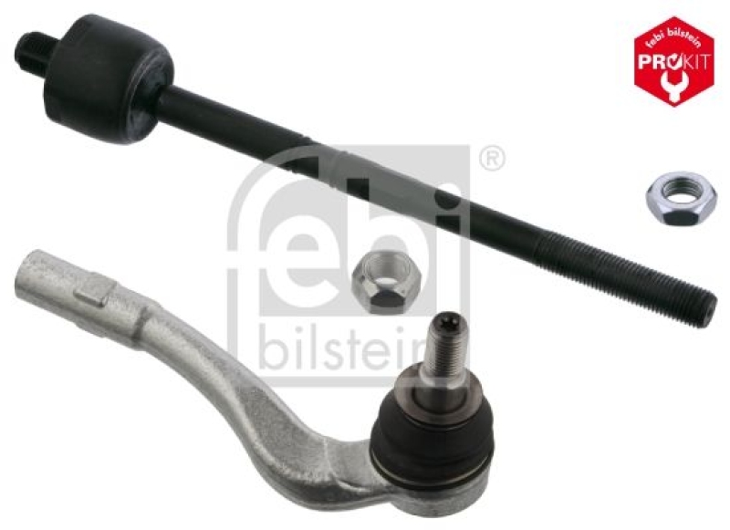 FEBI BILSTEIN 40141 Spurstange mit Endstück, Mutter und Sicherungsmutter für Mercedes-Benz