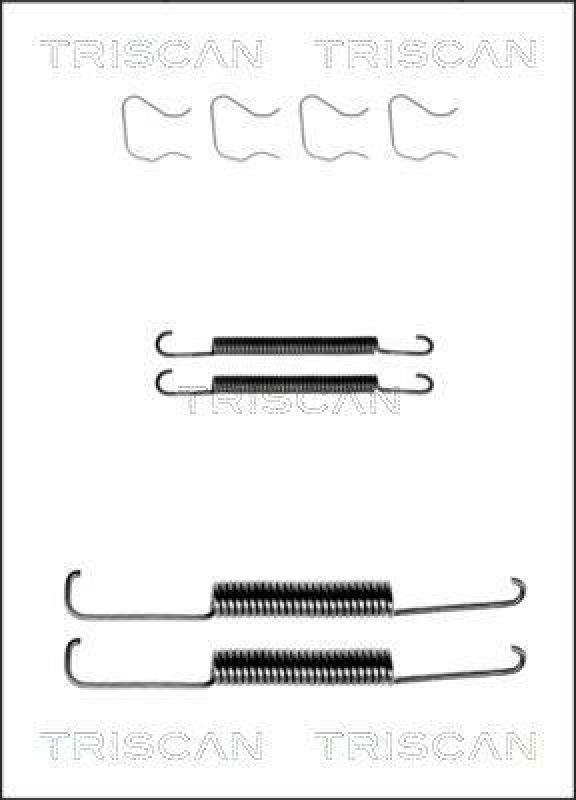 TRISCAN 8105 242348 Montagesatz F. Bremsbacken für Opel