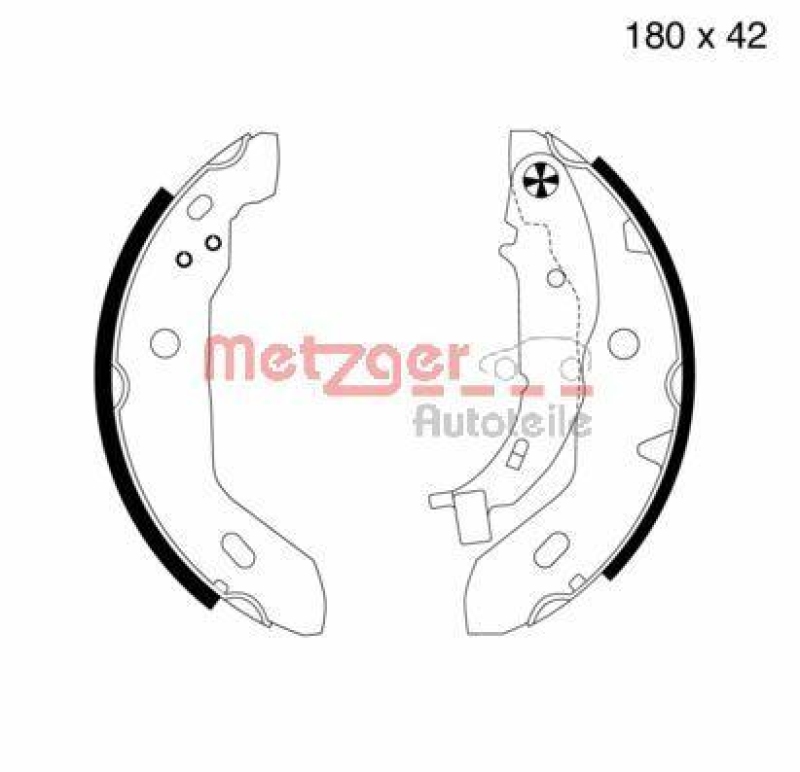 METZGER MG 713 Bremsbackensatz