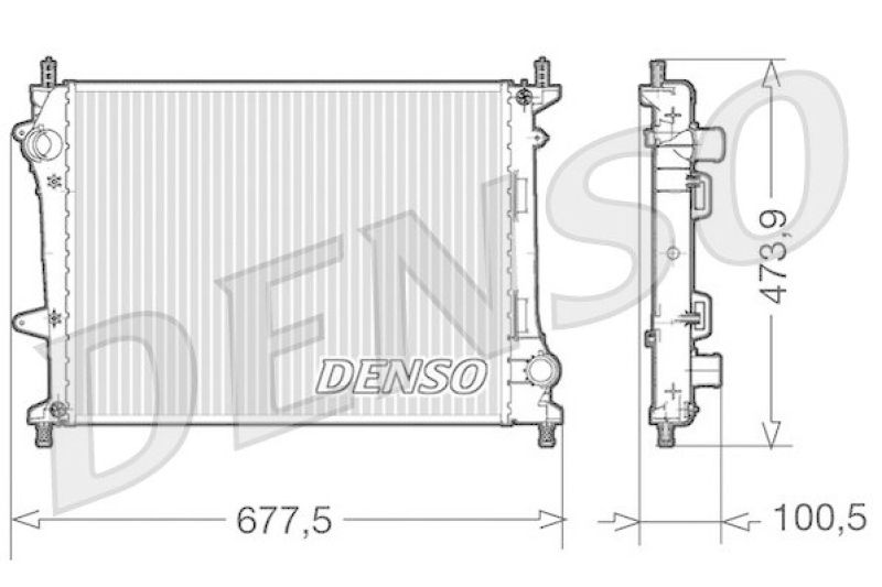 DENSO DRM09037 Kühler FIAT MULTIPLA (186) 1.9 JTD 115 (2002 - 2010)