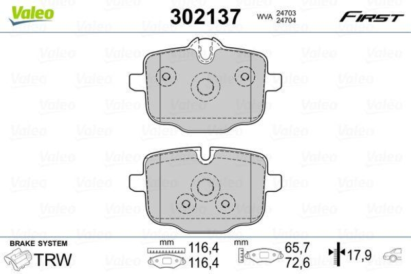 VALEO 302137 SBB-Satz FIRST