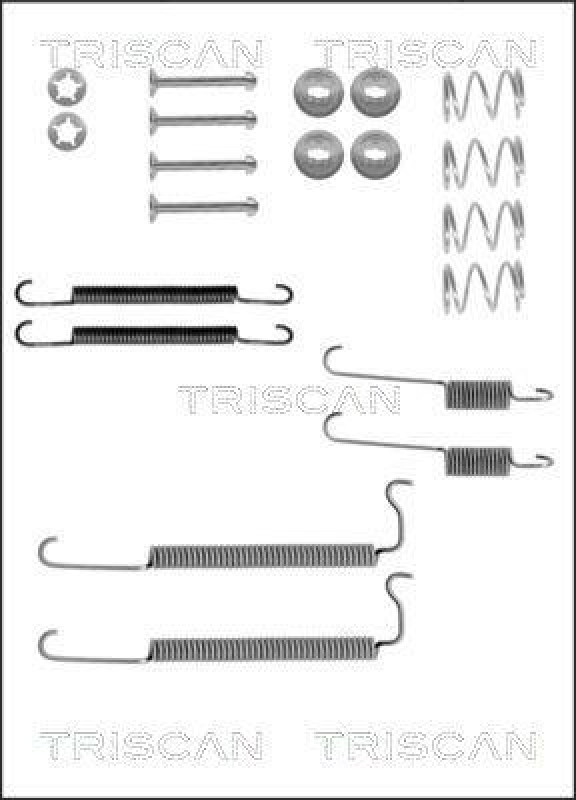 TRISCAN 8105 242366 Montagesatz F. Bremsbacken für Opel Kadett D, E