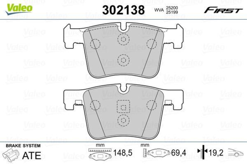 VALEO 302138 SBB-Satz FIRST