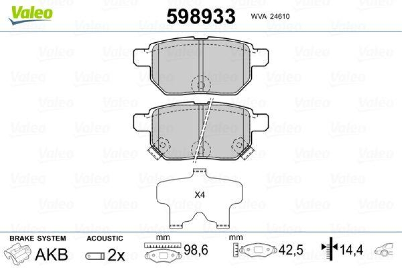 VALEO 598933 SBB-Satz PREMIUM