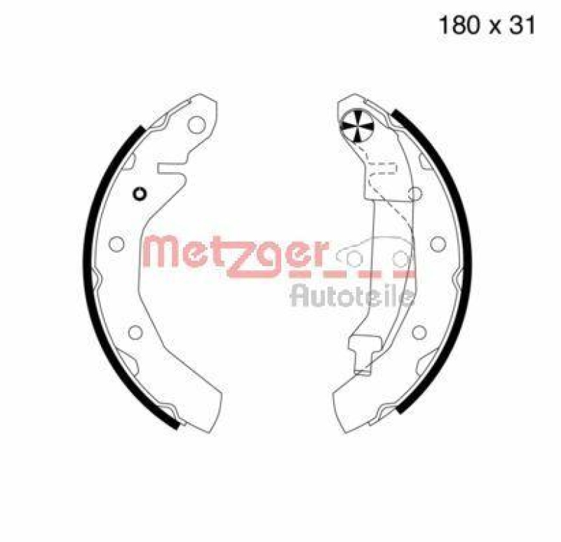 METZGER MG 724 Bremsbackensatz