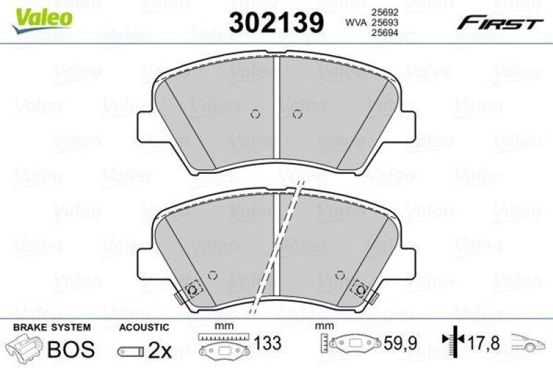 VALEO 302139 SBB-Satz FIRST