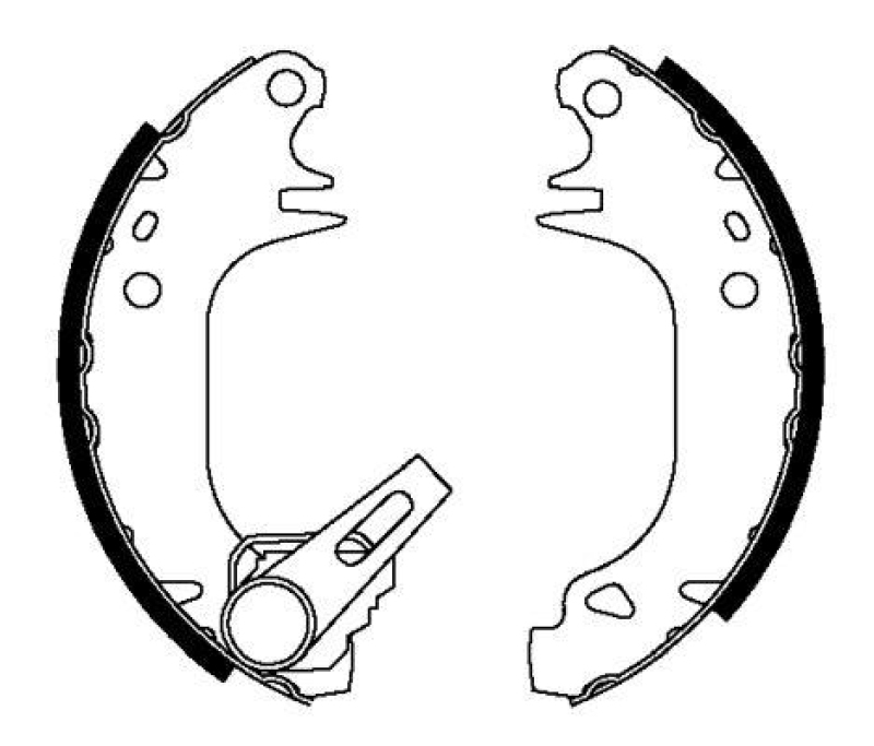 HELLA 8DB 355 038-091 Bremsbackensatz