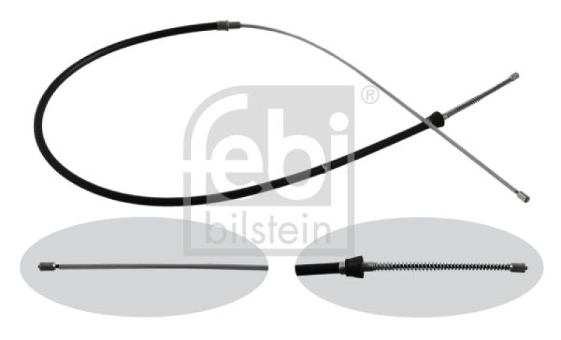 FEBI BILSTEIN 36348 Handbremsseil für Trommelbremse für VW-Audi