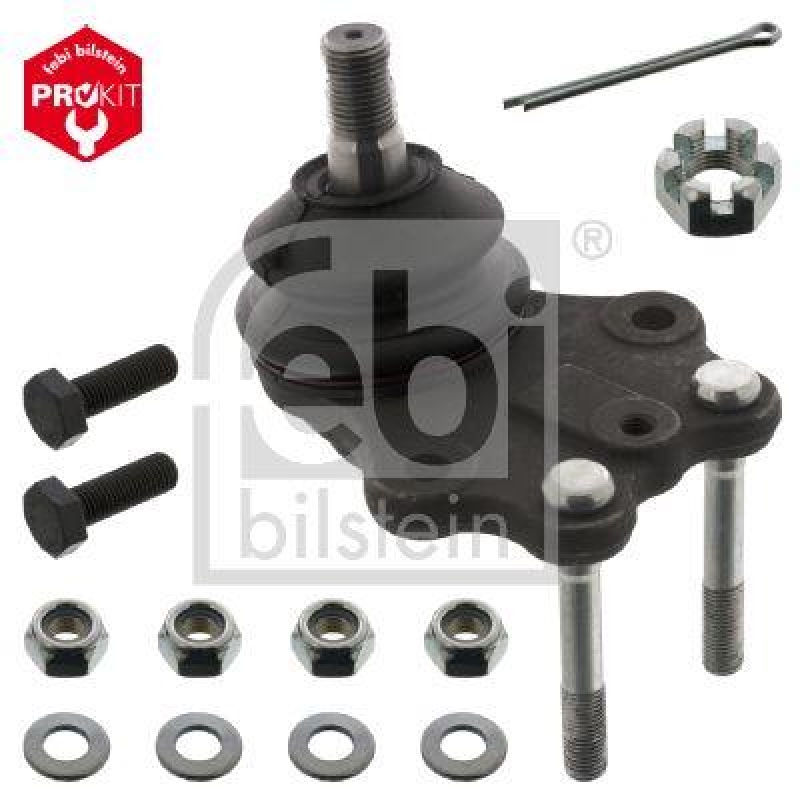 FEBI BILSTEIN 43086 Traggelenk mit Kronenmutter und Splint für TOYOTA